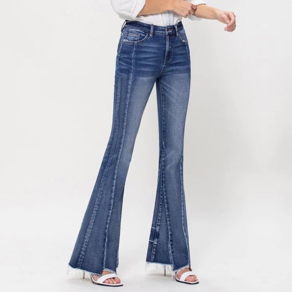 Worn once Flying Monkey High-Rise Super Flare Jeans - Picture 7 of 13